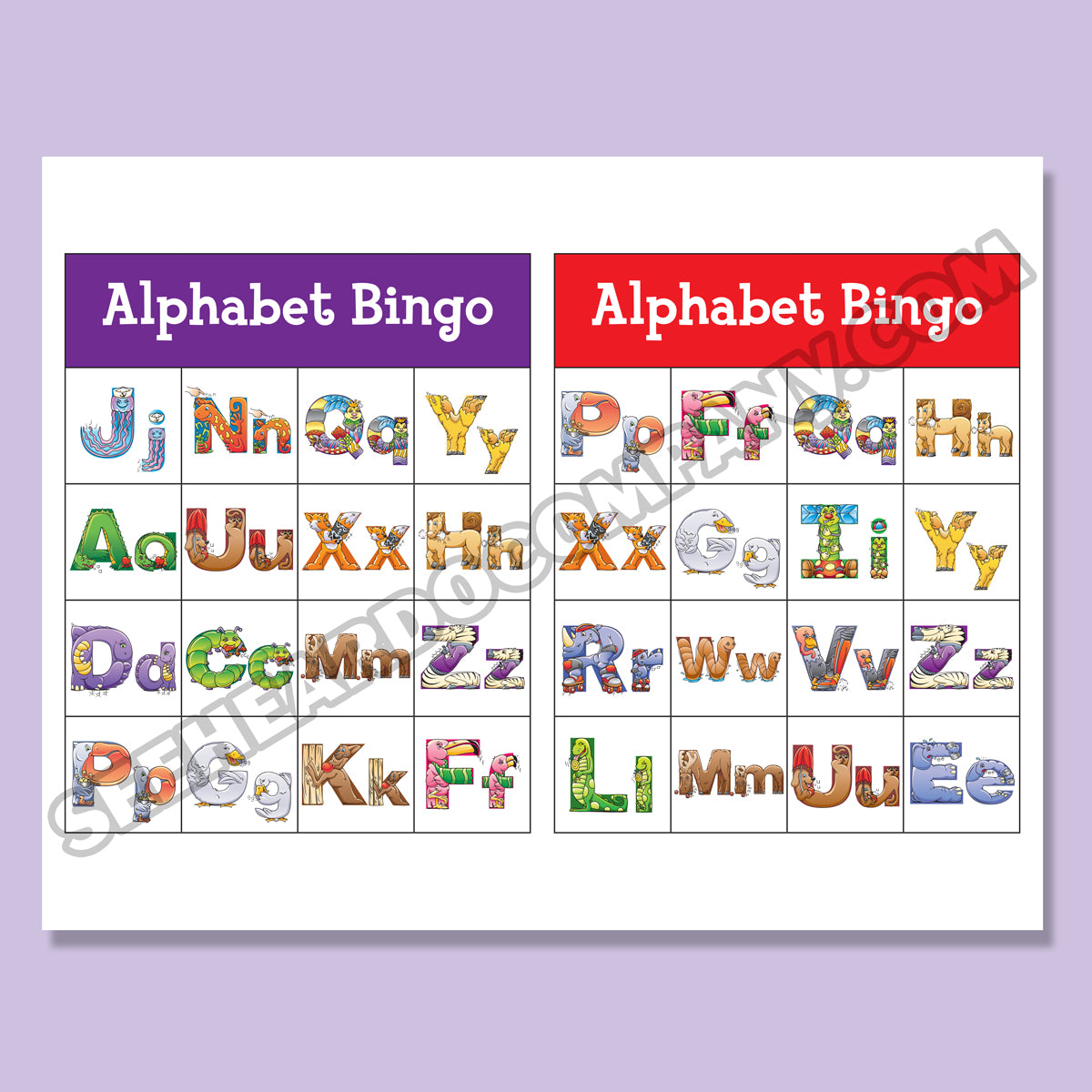 Amazing Action Alphabet Bingo (Digital Download)