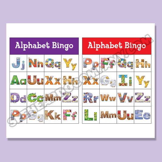 Amazing Action Alphabet Bingo (Digital Download)