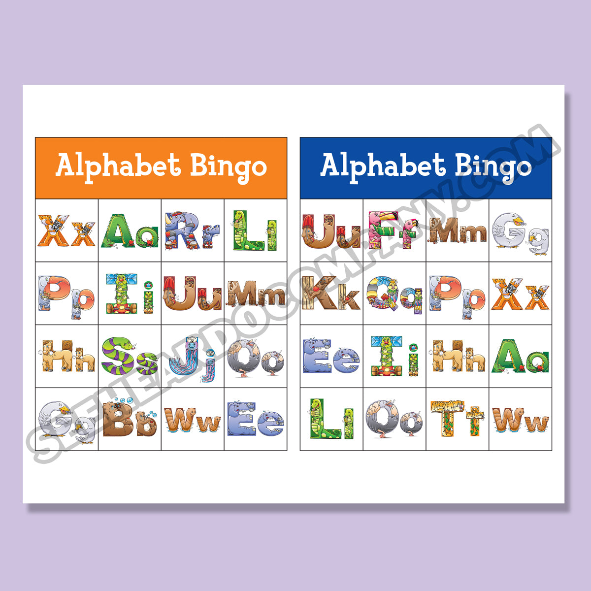 Amazing Action Alphabet Bingo (Digital Download)