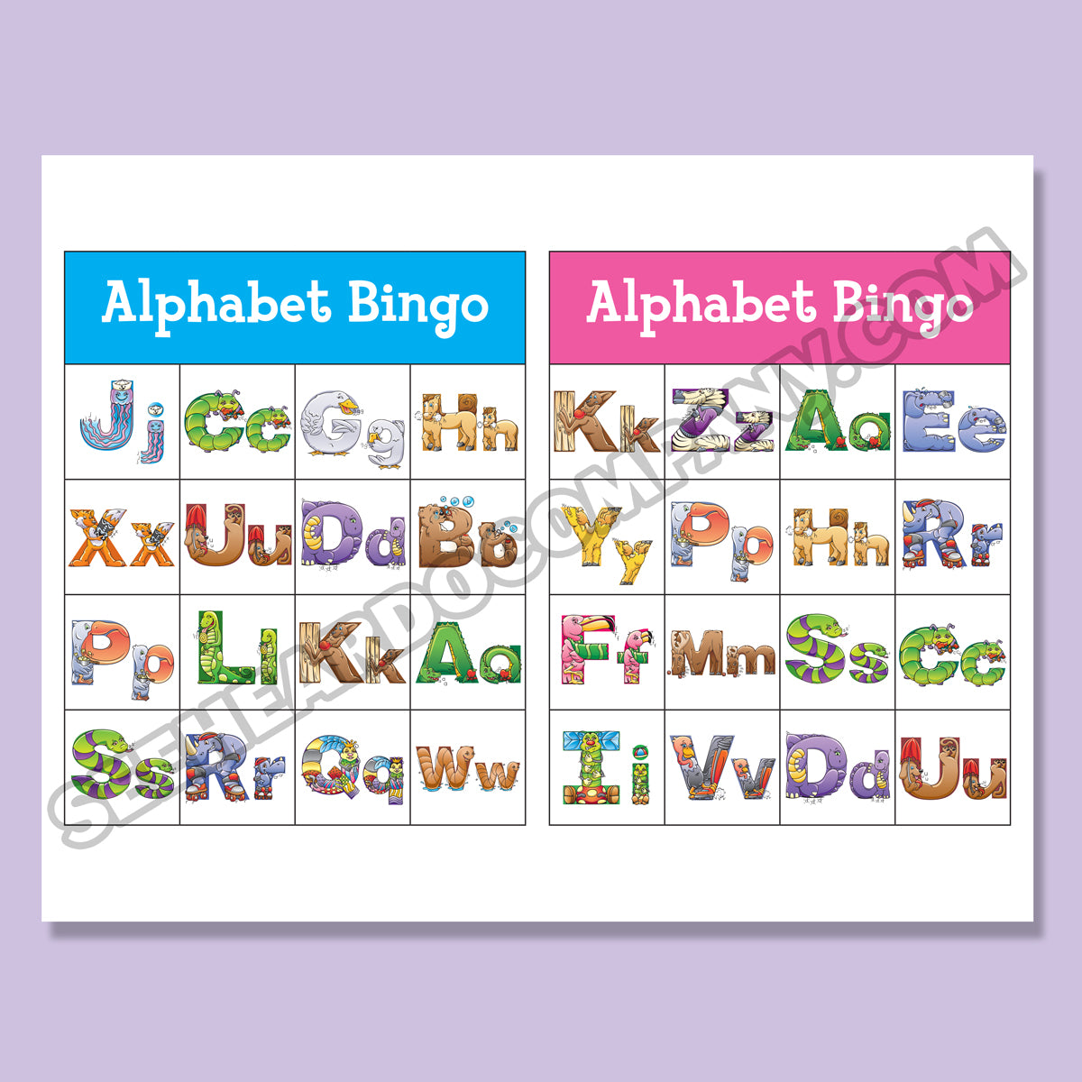 Amazing Action Alphabet Bingo (Digital Download)