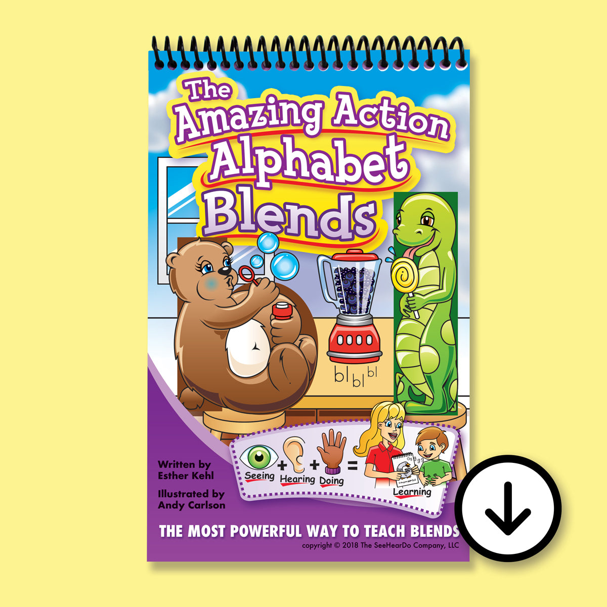 Amazing Action Alphabet Blends Flip Chart