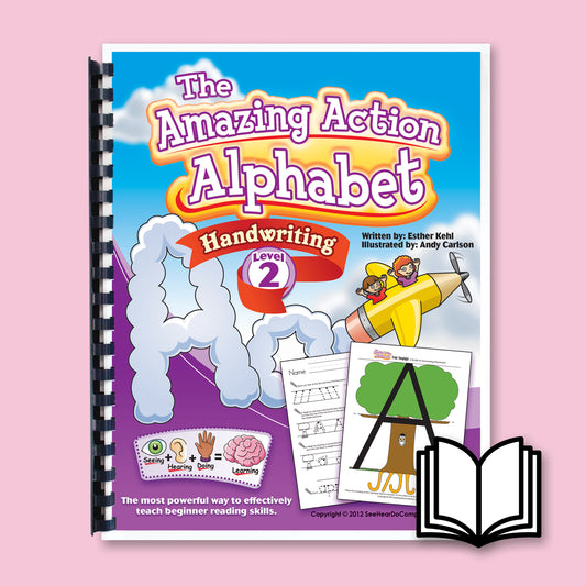 Amazing Action Alphabet Handwriting Book Level 2