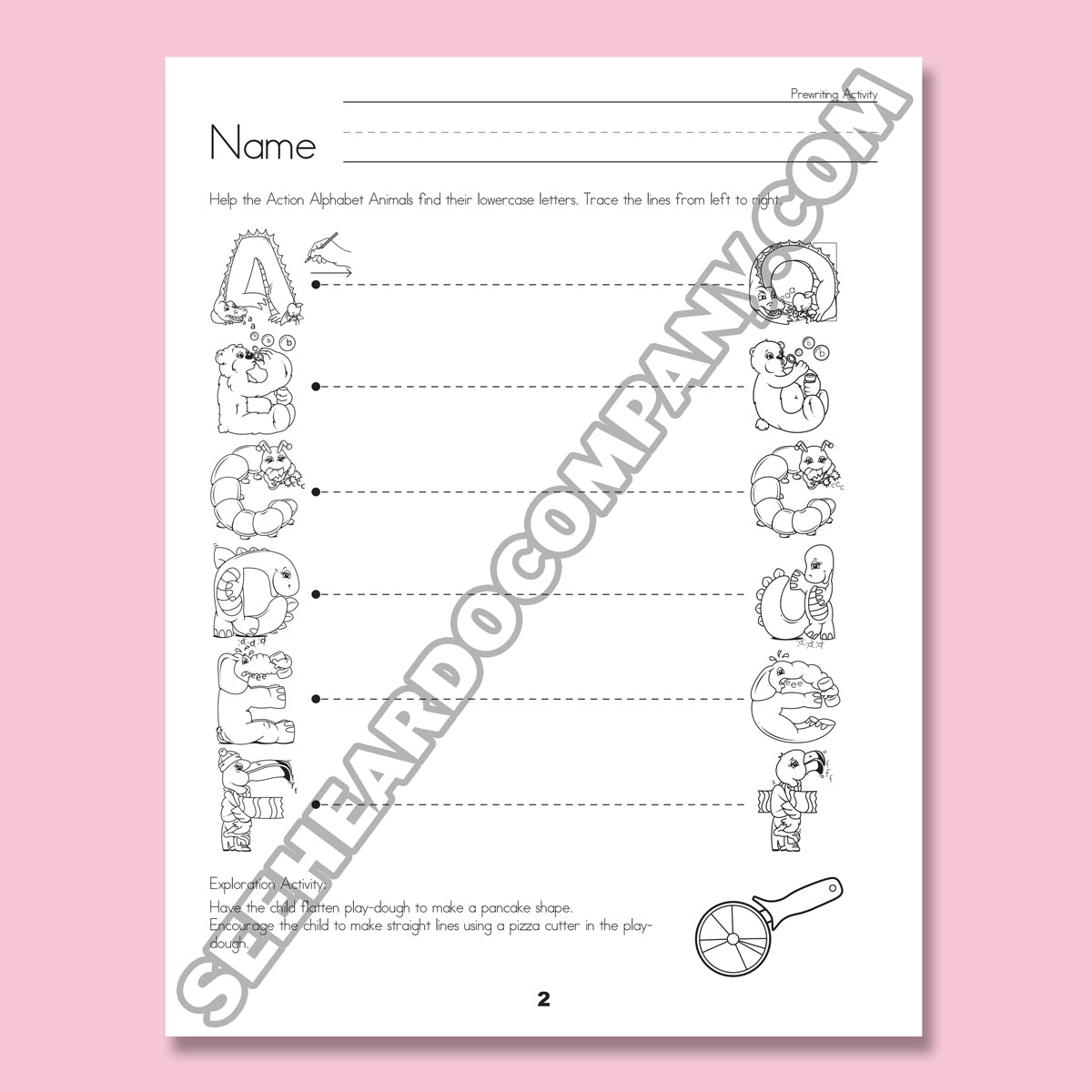 Amazing Action Alphabet Handwriting Book Level 1