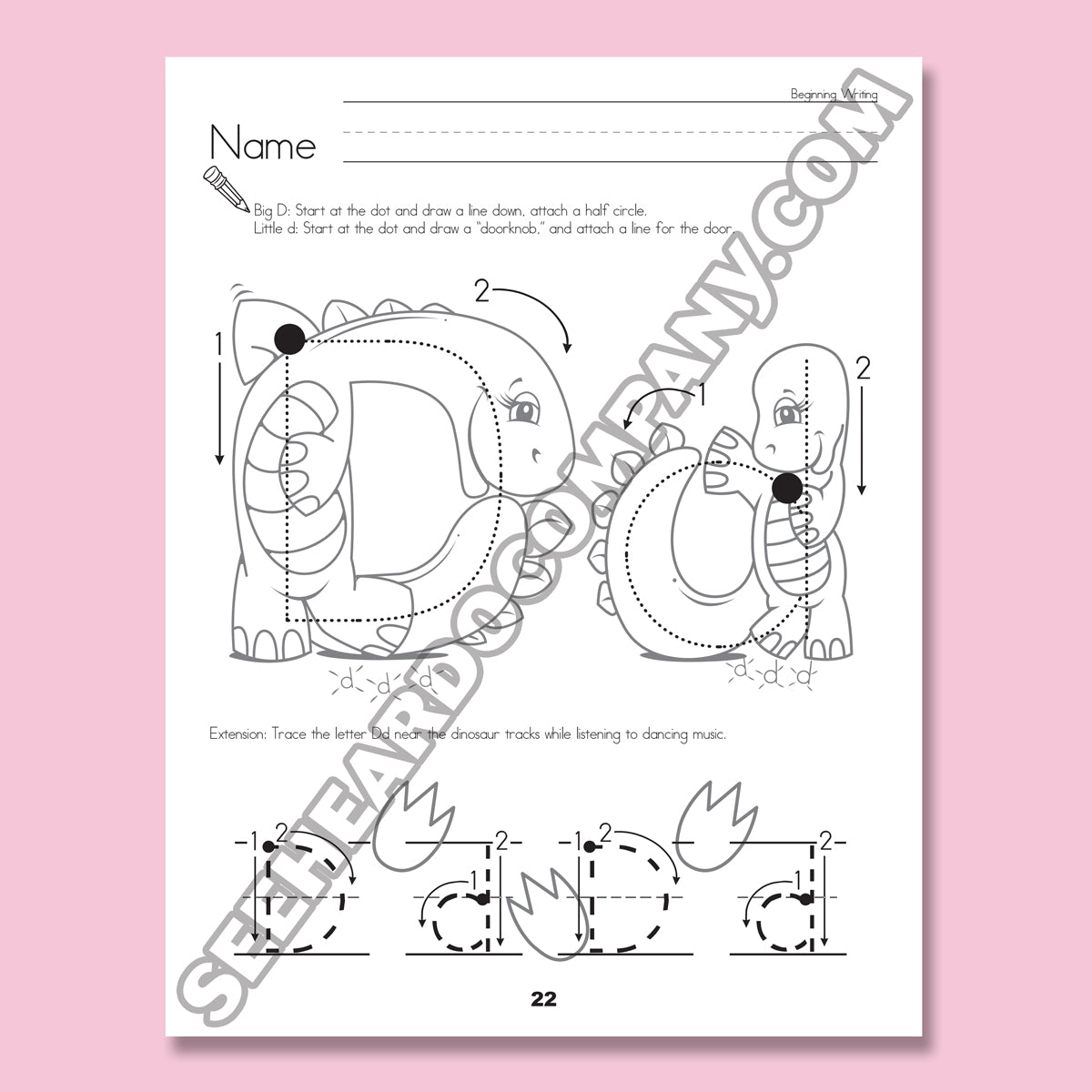 Amazing Action Alphabet Handwriting Book Level 1