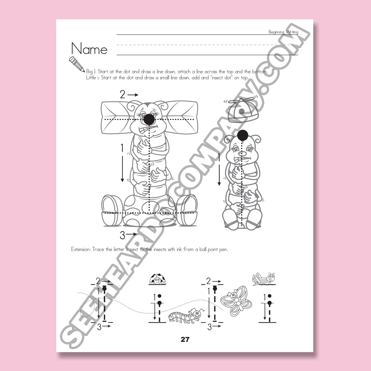 Amazing Action Alphabet Handwriting Book Level 1