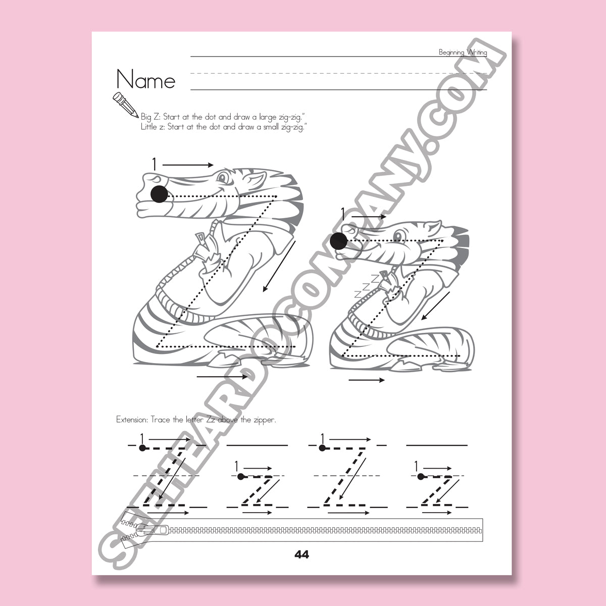 Amazing Action Alphabet Handwriting Book Level 1