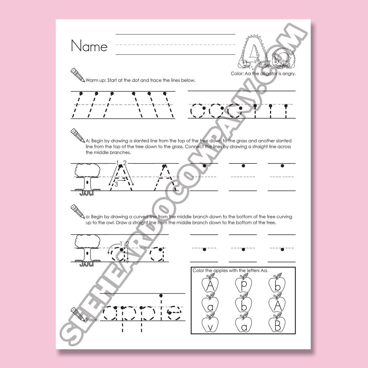 Amazing Action Alphabet Handwriting Book Level 2