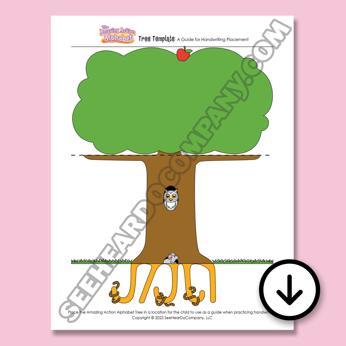 Handwriting Tree Template (Digital Download)