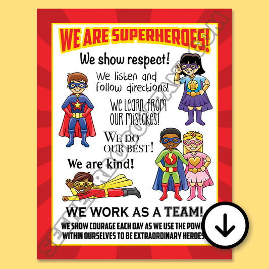 We Are Superheroes Poster (Digital Download)