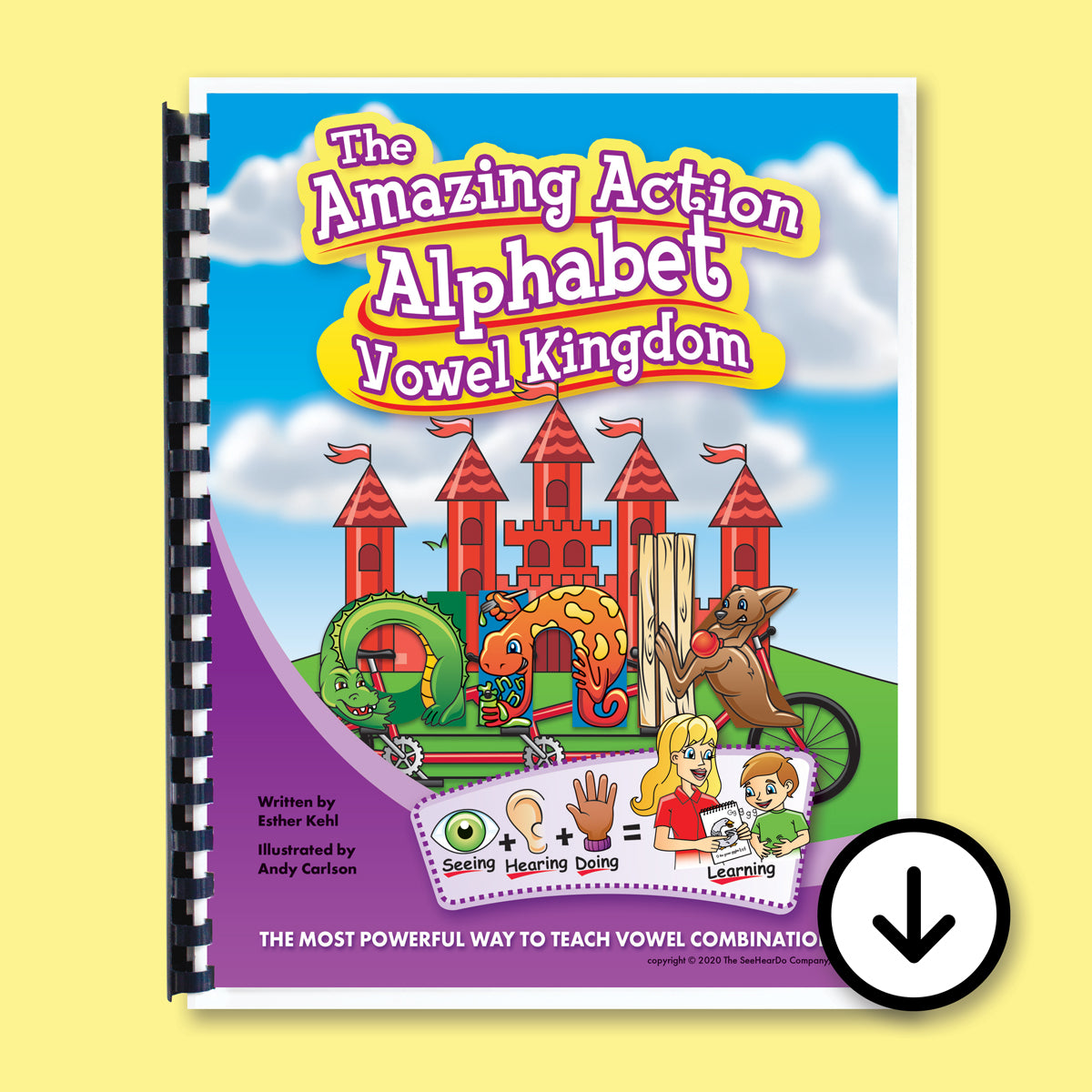 Amazing Action Alphabet Vowel Kingdom Book