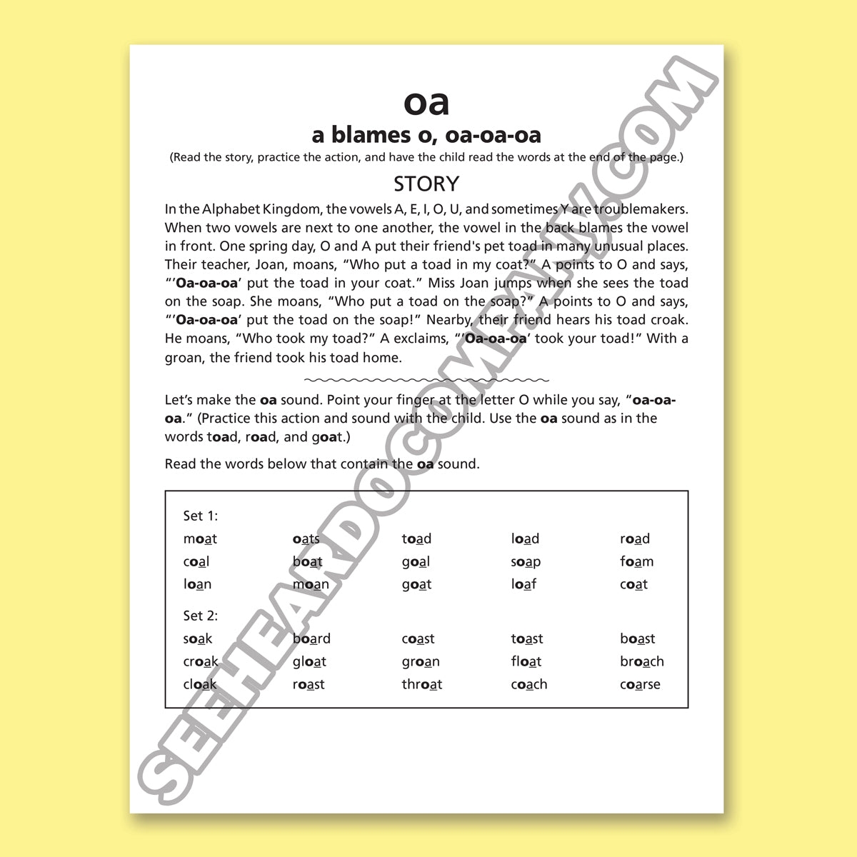 Amazing Action Alphabet Vowel Kingdom Book