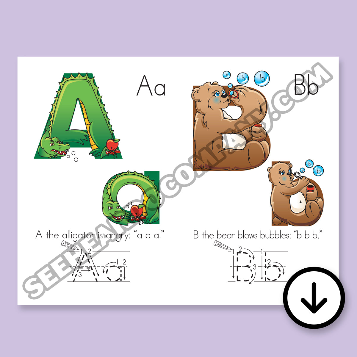 Amazing Action Alphabet Wall Cards