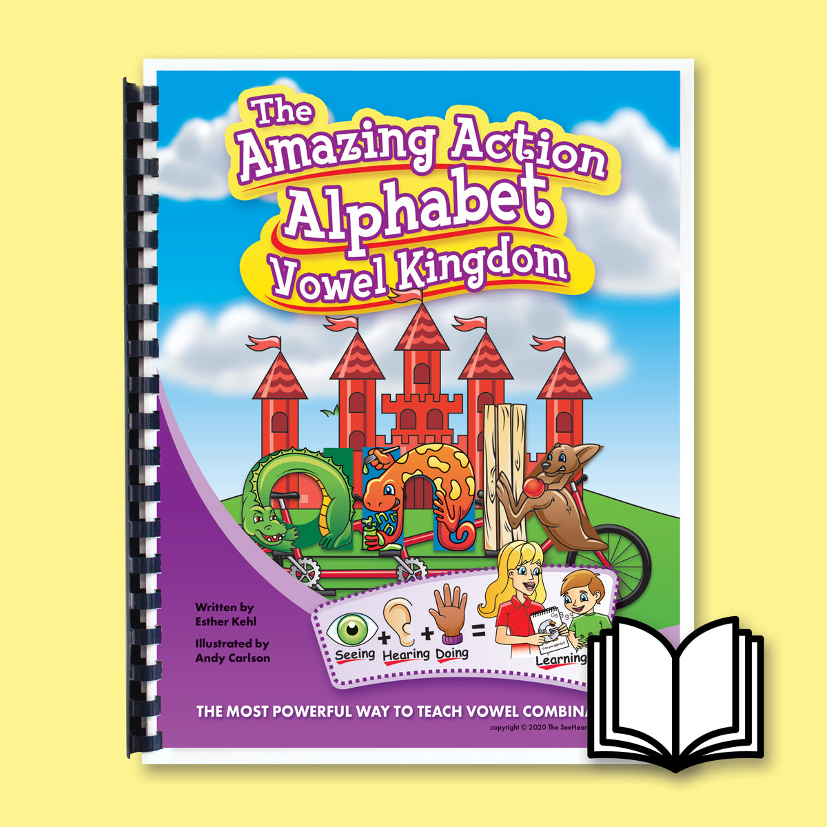 Amazing Action Alphabet Vowel Kingdom Book