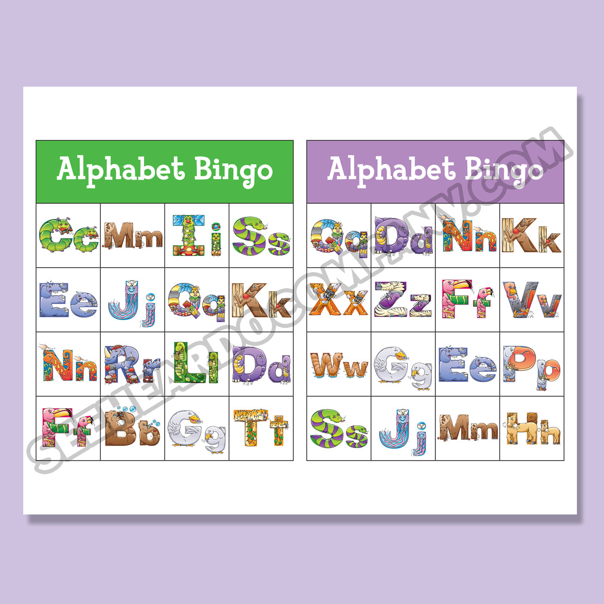 Amazing Action Alphabet Bingo (Digital Download)