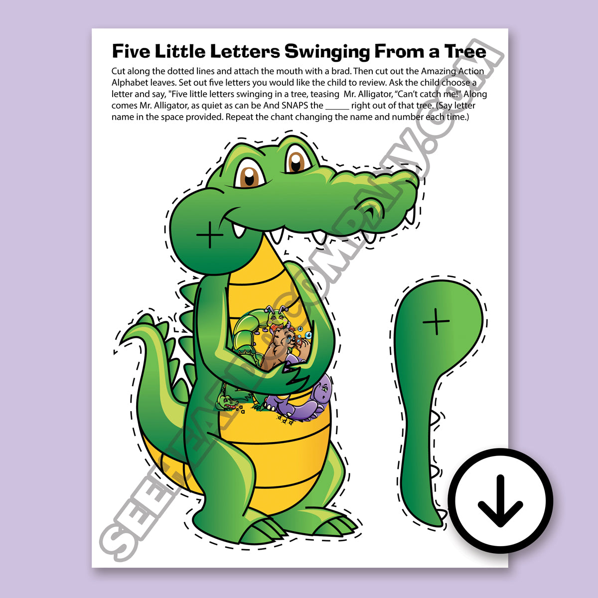 5 Little Letters Game (Digital Download)
