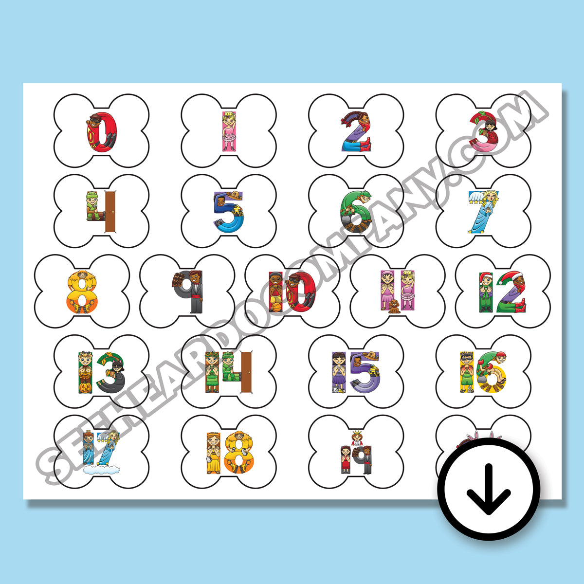 Digging For Number Bones Game (Digital Download) – The Amazing Action ...