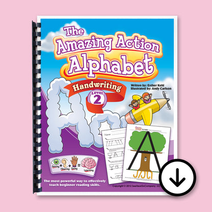 Amazing Action Alphabet Handwriting Book Level 2