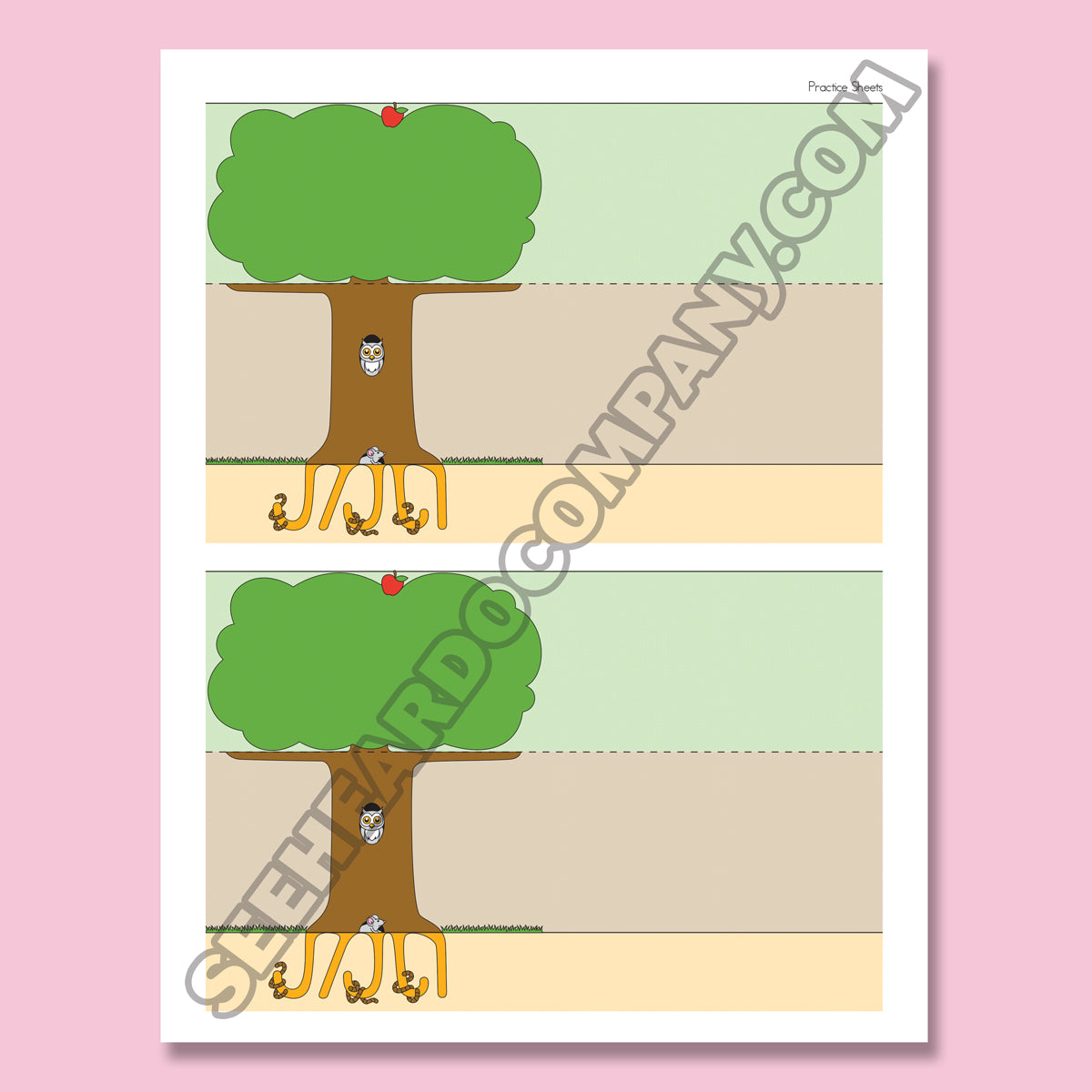 Handwriting Tree Template (Digital Download) – The Amazing Action Alphabet