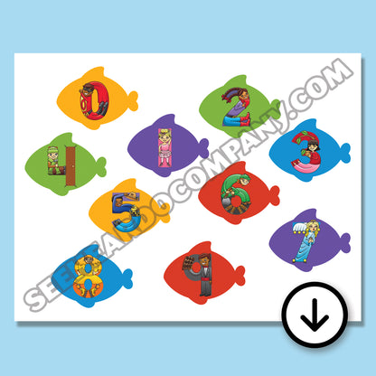 Number Go Fish Game (Digital Download)