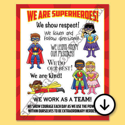 We Are Superheroes Poster (Digital Download)