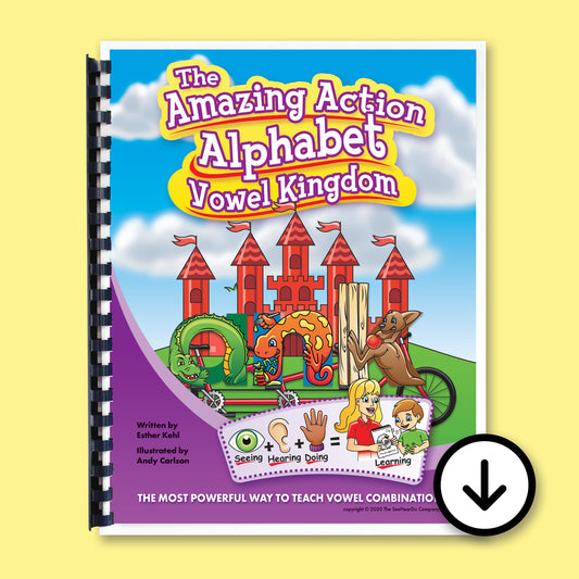 Amazing Action Alphabet Vowel Kingdom Book